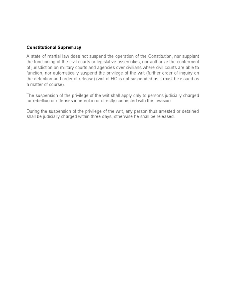 Constitutional Supremacy | PDF
