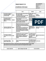 Criteria For Hazard Risk Analysis