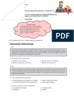 Actividad 11 Taller de Comprensión Lectora 3° Básico B