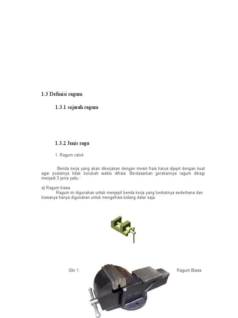Jenis-jenis Ragum dan Fungsinya | PDF
