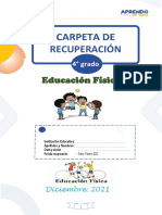 Carpeta de Recuperación 4° Grado E.F