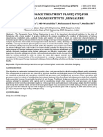 Design of Sewage Treatment Plant (STP) For Dayananda Sagar Institute, Bengaluru