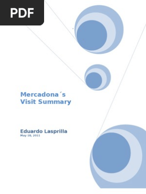 Mercadona´s Visit Summary