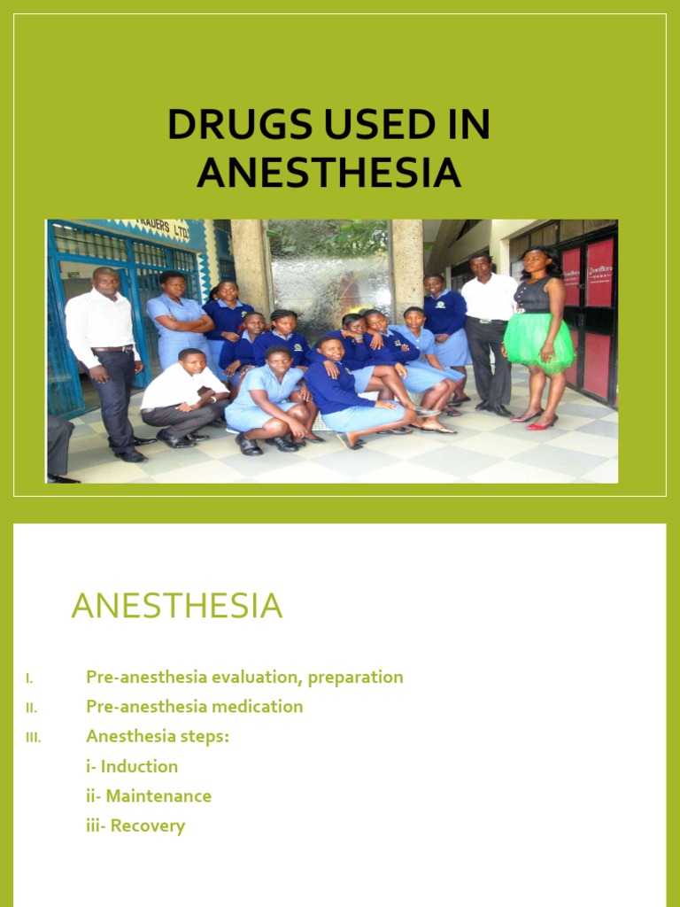 Drugs Used in Anesthesia PDF Anesthesia Opioid