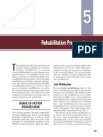 Rehabilitation Progressions: Range of Motion Progression