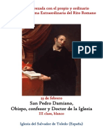 23 de Febrero. San Pedro Damiano. Propio y Ordinario de La Santa Misa