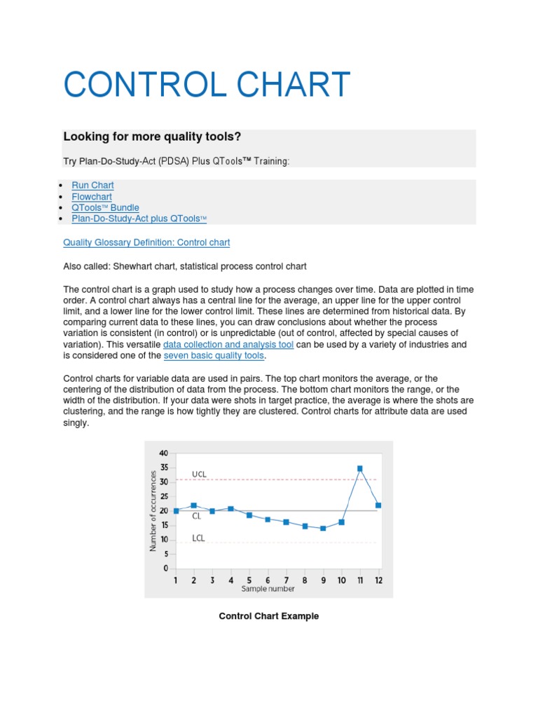 Asq Control Chart | PDF | Statistics | Methodology