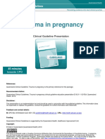 Trauma in Pregnancy: Queensland Clinical Guidelines