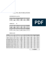 Calcul de Fondations