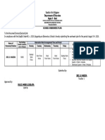 School Workweek Plan: Department of Education