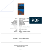 Zev Bechler - Aristotle's Theory of Actuality (S U N Y Series in Ancient Greek Philosophy) - State University of New York Press (1995)