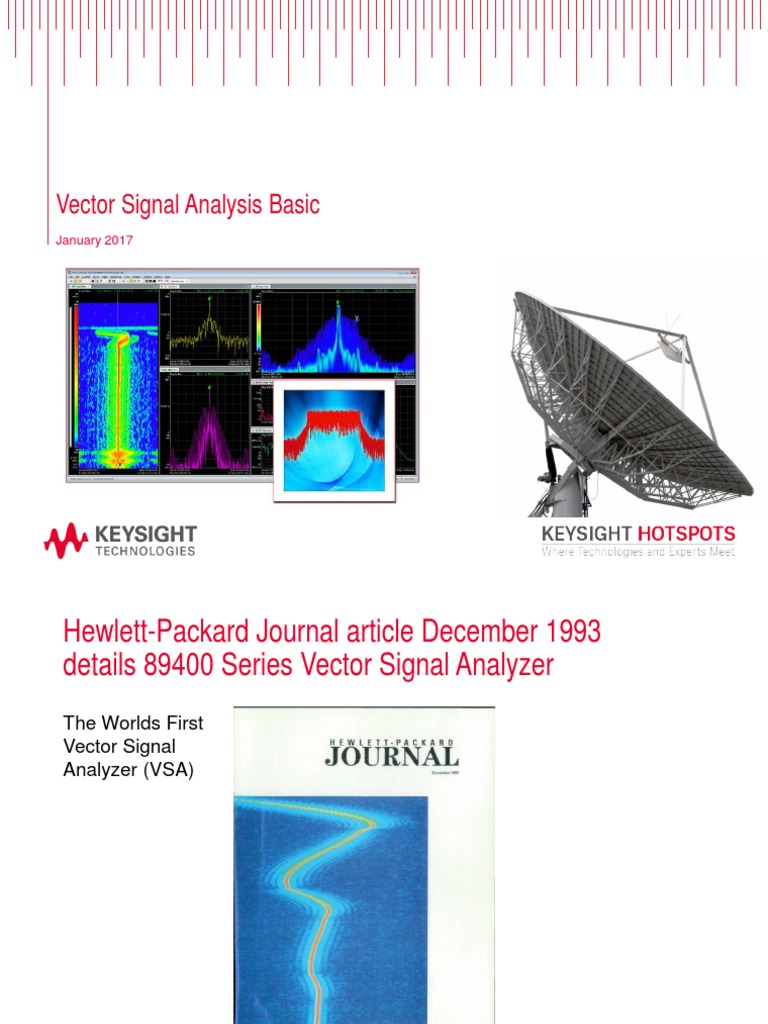 Topic 2 - Vector Signal Analysis Fundamental, Keysight | PDF ...