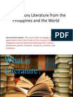 21st Century Literature From The Philippines and The World: General Description