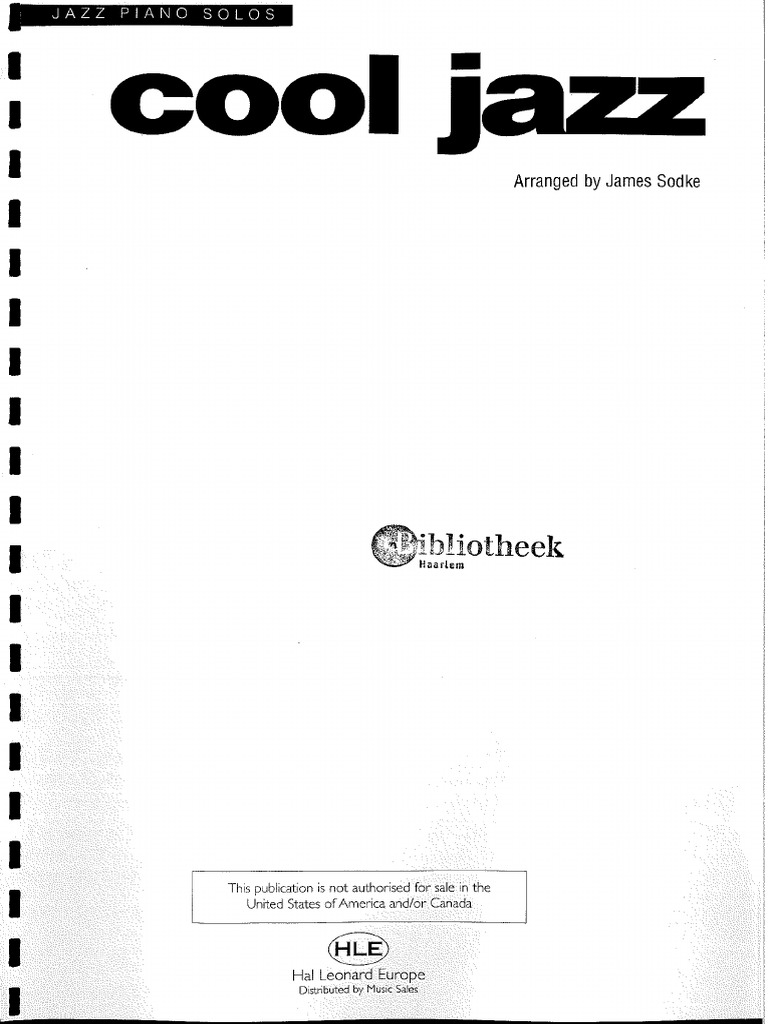 Various Artists Cool Jazz PDF