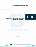 Plan Institucional de Archivos Pinar - 2021 Emsertabio