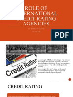 Role of International Credit Rating Agencies