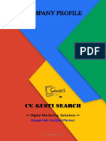 Company Profile Gusti Search - Digital Marketing Google Ads 2018