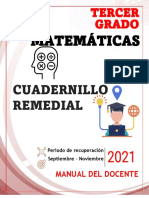 3° Matematicas - Cuadernillo Remedial - Docente