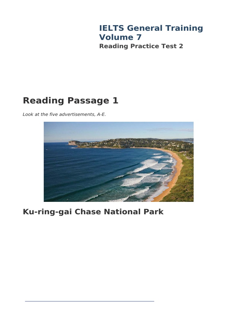 General Training IELTS Reading 2 | PDF
