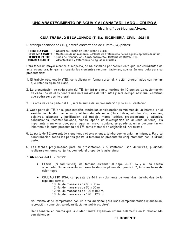 Abastecimiento de Agua y Alcantarillado | PDF | Agua