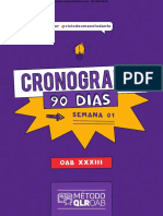 Cronograma OAB 90 dias