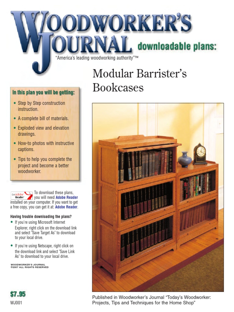 Modular Barrister's Bookcases Adobe Reader PDF Door Bookcase