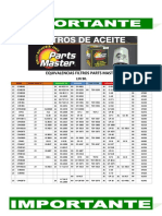 Filter part number cross-reference guide