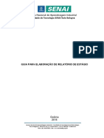 Guia de Elaboração de Relatório de Estágio - SENAI IB