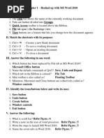 Answer Key MS Word 2010 (Book Back Exercise)