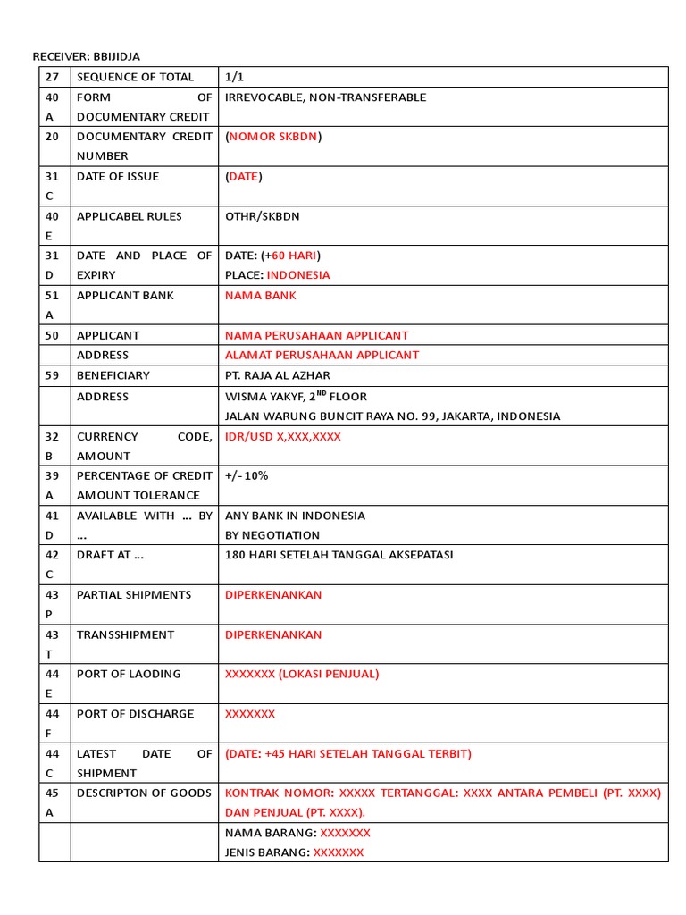 Panduan SKBDN untuk PT Mahakarya | PDF