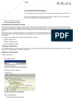 Configuring SAP For Inbound and Outbound Processing