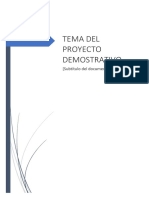 Modelo de Proyecto de Grado - Demostrativo - Técnico