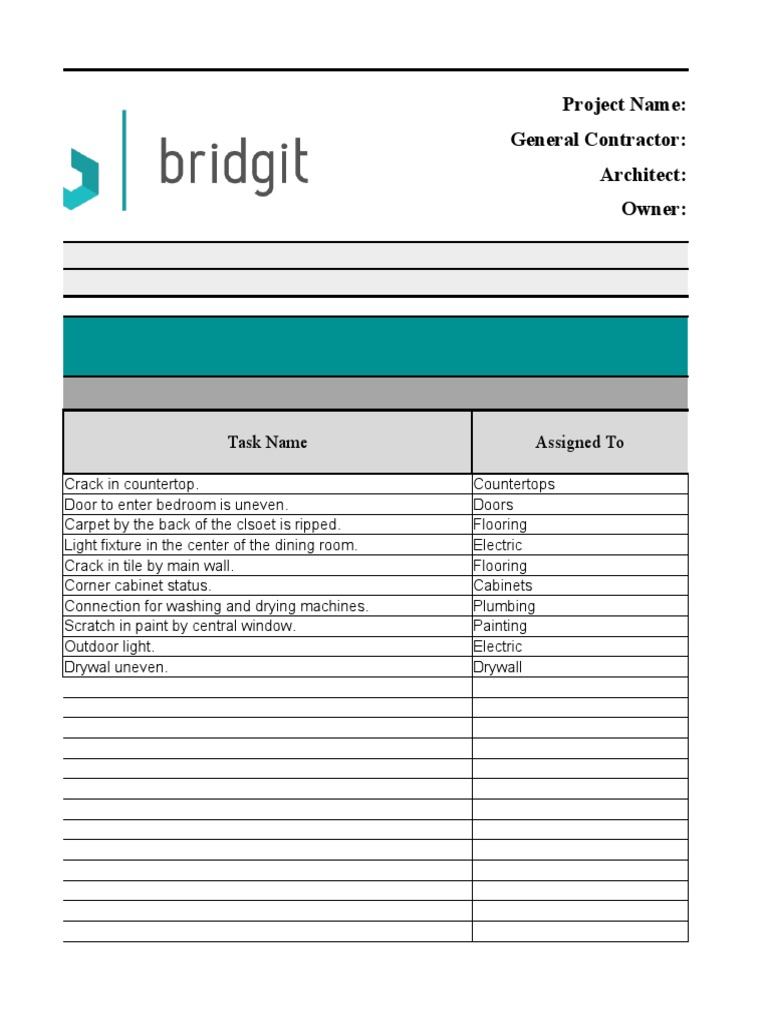 Construction Project Schedule Template - uyv310YpsttyFNG | PDF