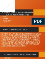 Business Ethics and Corporate Social Responsibilities