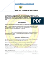 The Law Office of Clinton Consultancy: Durable Financial Power of Attorney