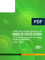 Análise Das Emissões Brasileiras de Gases Do Efeito Estufa