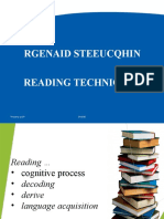 Rgenaid Steeucqhin Reading Techniques: Property of STI
