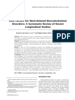 Risk Factors For Work-Related Musculoskeletal Disorders: A Systematic Review of Recent Longitudinal Studies