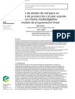 Analysis of Network Design For A Circular Production System Using Multi-Objective Mixed Integer Linear Programming - Espanol
