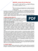 DELITO DE PÁNICO FINANCIERO - Artículo 249 Del Código Penal