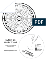 Sunny 16 Guide Wheel: Free For Personal Use