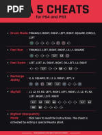 GTA 5 PC All Cheat Codes | PDF