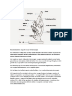 Recomendaciones Después de Usar El Microscopio