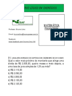 Exercícios - ESAF - Módulo 11 - Aula 004 - Matemática Financeira