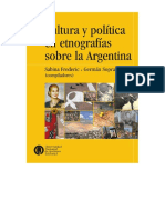 FREDERIC  Y SOPRANO - CULTURA Y POLITICA EN ETNOGRAFÍAS SOBRE ARGENTINA