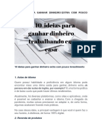 10 ideias para ganhar dinheiro extra com pouco investimento