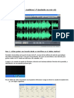 Operaciones Bàsicaspara Adobe Audition