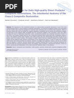 Effective Protocol For Daily High-Quality Direct Posterior Composite Restorations. The Interdental Anatomy of The Class-2 Composite Restoration