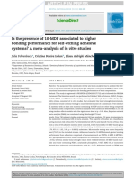 2021 Aug - Is The Presence of 10-MDP Associated To Higher Bonding Performance For Self-Etching Adhesive Systems Meta-Analysis