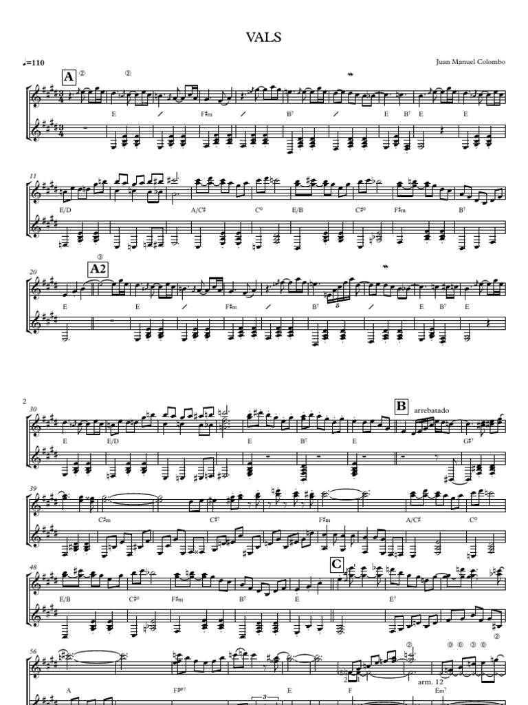 Vals - Partitura y Partes | PDF | Ouverture (échecs) | Échecs